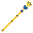 Colored royal staff icon Vector