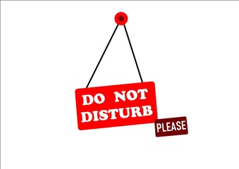 Wall Mural - DO NOT DISTURB banner design ready to print