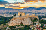 Fototapeta Sawanna - Parthenon and Acropolis in Athens, Greece