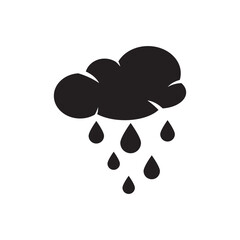 Canvas Print - Rain cloud symbol icon design,vector illustration