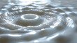 Closeup of fluid ripples and swirls on a rough uneven surface.