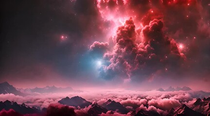 Wall Mural - beautiful nebula galaxy in space