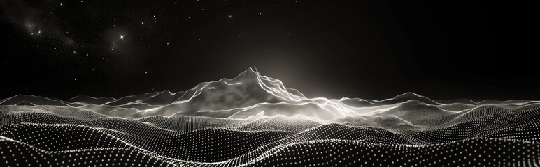 Digital dotted landscape - The virtual frontier mapping program software 