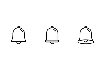 Wall Mural - Notification bell icon set. Bell symbol icon