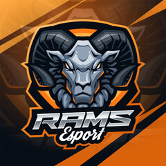 Sticker - Rams esport mascot logo design