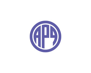 APQ logo design vector template