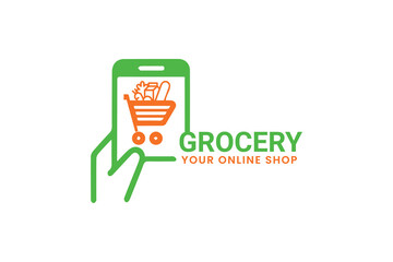 Wall Mural - grocery logo 