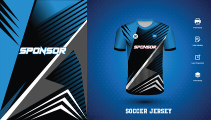 Wall Mural - Vector vector soccer jersey design for sublimation or sports tshirt design for cricket football
