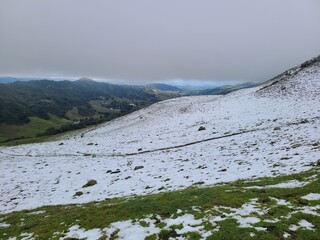 Poster - Snowy hills in the Las Trampas Wilderness