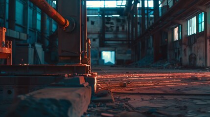 Aufkleber - Abandoned factory : Generative AI