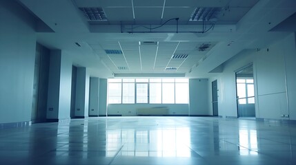 Aufkleber - The Modern empty business building : Generative AI