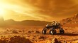 © Generative AI - A rover on the surface of the red planet Mars  : Generative AI