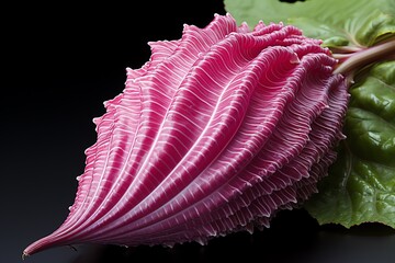 Wall Mural - close up a Radicchio isolated on white background