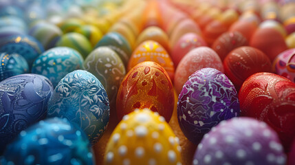 colorful easter eggs