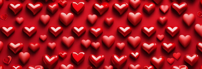 Wall Mural - heart with paint, banner. generating by ai technology