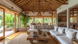 Fall in love with island living in this tropical villa where natural ventilation and open living spaces create a refreshing and inviting atmosphere. With bamboo and thatch