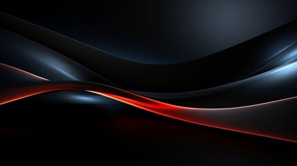 Wall Mural - Modern Black Background Line Light Abstract