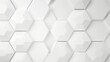 3d futuristic white hexagonal background with luxury pattern - vector illustration of abstract honeycomb mosaic for modern business designs


