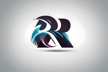 Wall Mural - R letter logo design