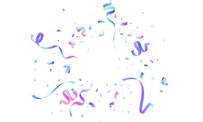 Wall Mural - colorful confetti background for festival decoration vector illustration