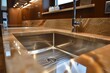 Undermount stainless steel sink for the kitchen