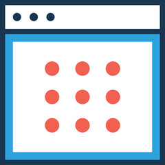 Flat vector of a coding 