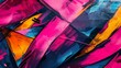 A vibrant urban graffiti texture background, featuring bold colors and dynamic street art expressions.