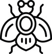 Tsetse fly icon outline vector. House animal. Africa buzz beetle