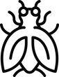 Tik buzz tsetse icon outline vector. Bait animal. Insect disease creature