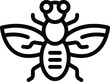 Glossinidae tsetse icon outline vector. Buzz disease. Insect housefly