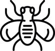 Tsetse insect buzz icon outline vector. Dangerous disease. Housefly wings