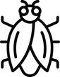 Creature tsetse icon outline vector. Housefly insect. Creature ancient tik