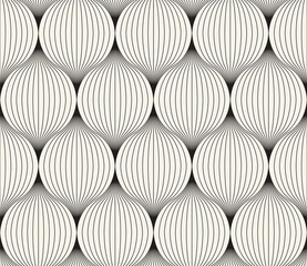 Wall Mural - Vector seamless pattern. Repeating geometric elements. Stylish monochrome background design.