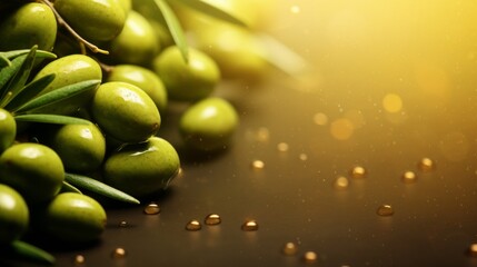 Wall Mural - Fresh olives abstract background.