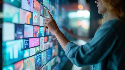 Wall Mural - ux designer working on a portal website design