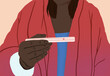 © ADDICTIVE STOCK - Woman holding a positive pregnancy test