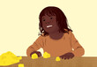 © ADDICTIVE STOCK - Child playing with building blocks in a joyful scene