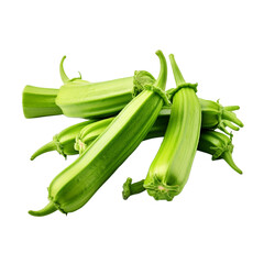 Okra isolated on transparent background