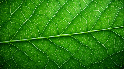 Sticker - green leaves abstract background. close up texture of green leaf veins