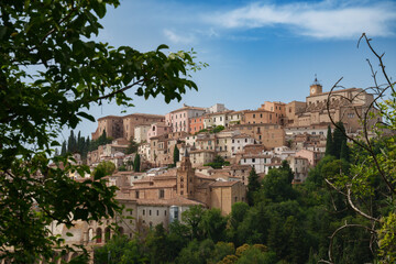 View of Loreto Aprutino, historic town in Abruzzo, Italy