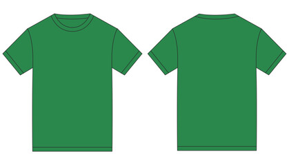 Green Tee mockup vector icon