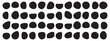 © Pixel Paradise - Organic colorful blob shapes. Round abstract organic shape collection. Pebble, drops and stone silhouettes. Random abstract liquid organic irregular blotch shapes. Collection of modern forms