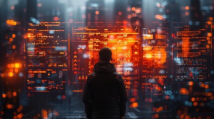 data analysis digital engineer Data encryption program Procurement of data codes Digital script AI future global strategy business created.