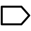 bookmark icon, simple design, editable vector