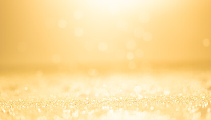 Wall Mural - abstract yellow bokeh defocus background.