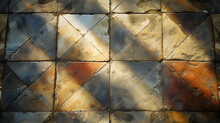 Close Up View Of Patterned Tile Wall