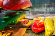 Colorful Lake Kayaks