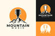 © 37art.design - Mountain Music Festival Guitar Logo Design