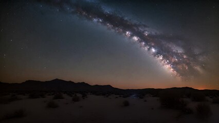 Wall Mural - experience a vast night sky twinkling with countless stars, creating a mesmerizing display of cosmic