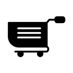 Canvas Print - Buy Cart Market Glyph Icon